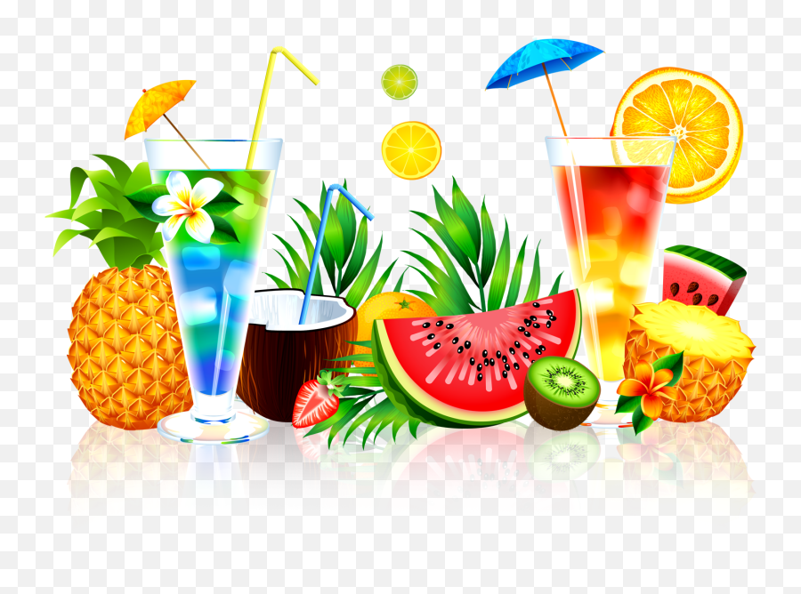 Download Summer Juice Fruit Watermelon Pineapple Download Hd Emoji,Pineapple Clipart Png