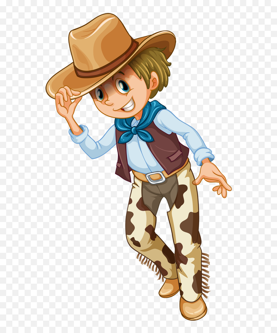Western Themed Vbs Clipart Png Image - Transparent Cartoon Cowboy Cowgirl Emoji,Cowboy Clipart