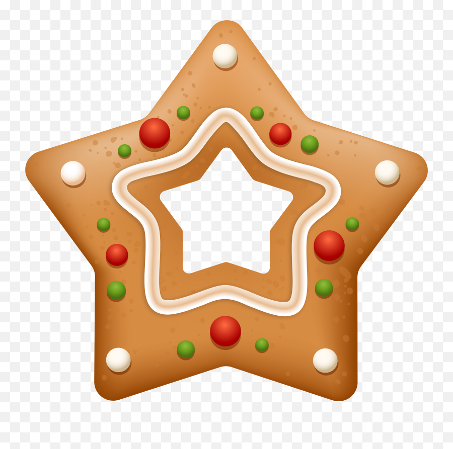 Gingerbread Clipart Star Emoji,Gingerbread Clipart