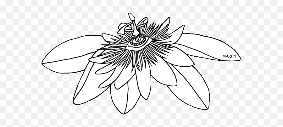 United States Clip Art By Phillip Martin Tennessee State Emoji,Wild Flower Clipart