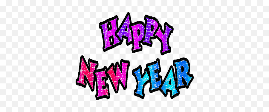 Kazcreations Animated Text Logo Happy New Year Emoji,New Year Logo