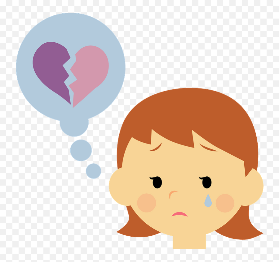 Woman Is Crying Because Of A Broken Emoji,Broken Heart Clipart