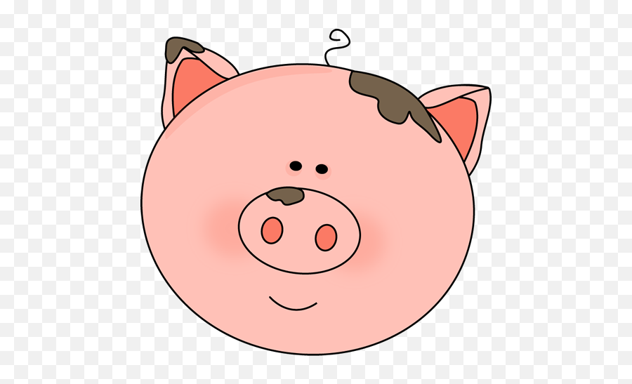 Cool Pig Clipart - Clipart Cute Pig Pigs Face Cartoon Emoji,Pig Clipart