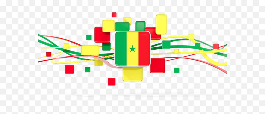 Square Pattern With Lines Illustration Of Flag Of Senegal Emoji,Square Pattern Png
