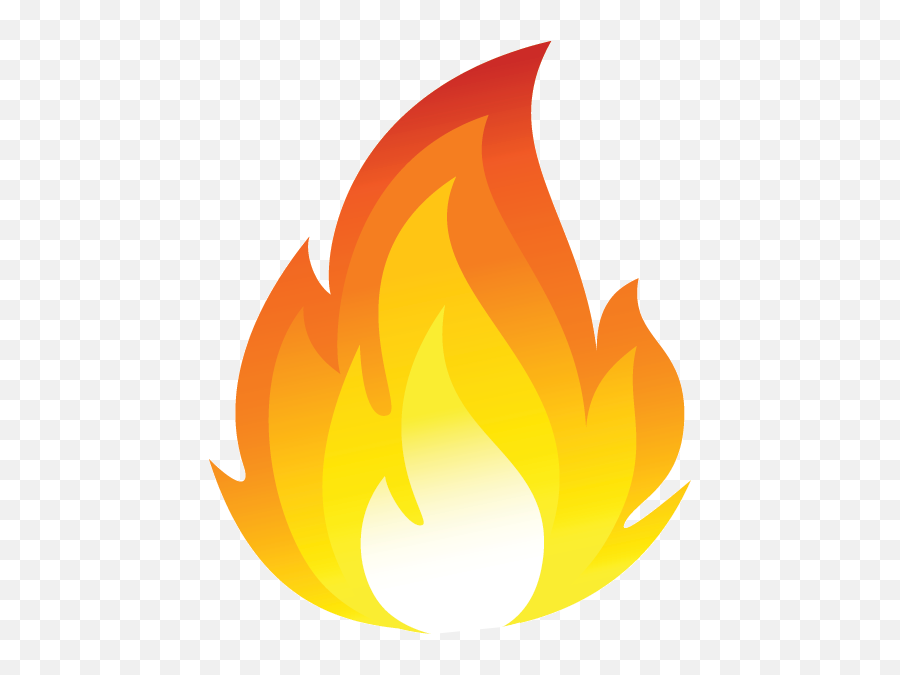 Cartoon Fire Flames Transparent Png - Clipart Fire Emoji,Fire Png