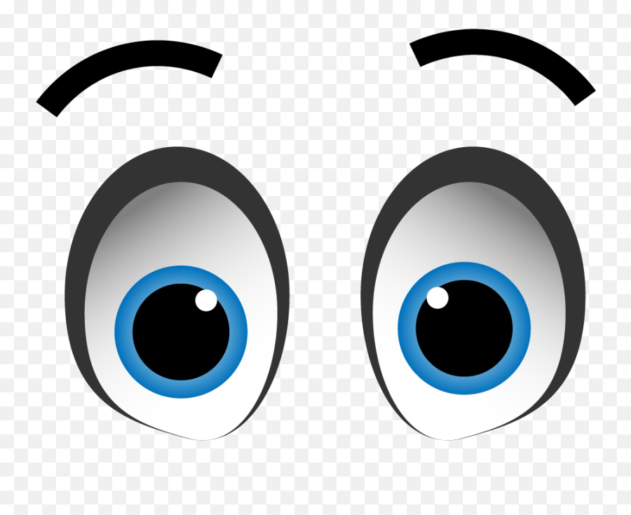 Cartoon Eyes Transparent Background - Dot Emoji,Eyes Transparent