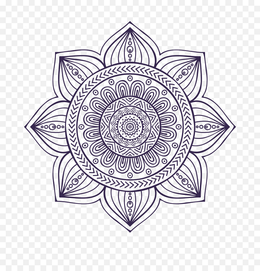 Mandala Drawing Art - Mandala Emoji,Mandala Png