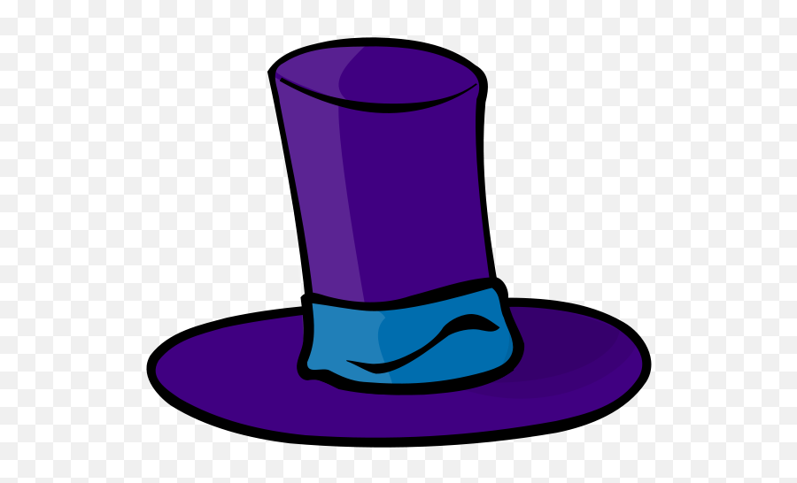 Blue Top Hat - Costume Hat Emoji,Top Hat Transparent