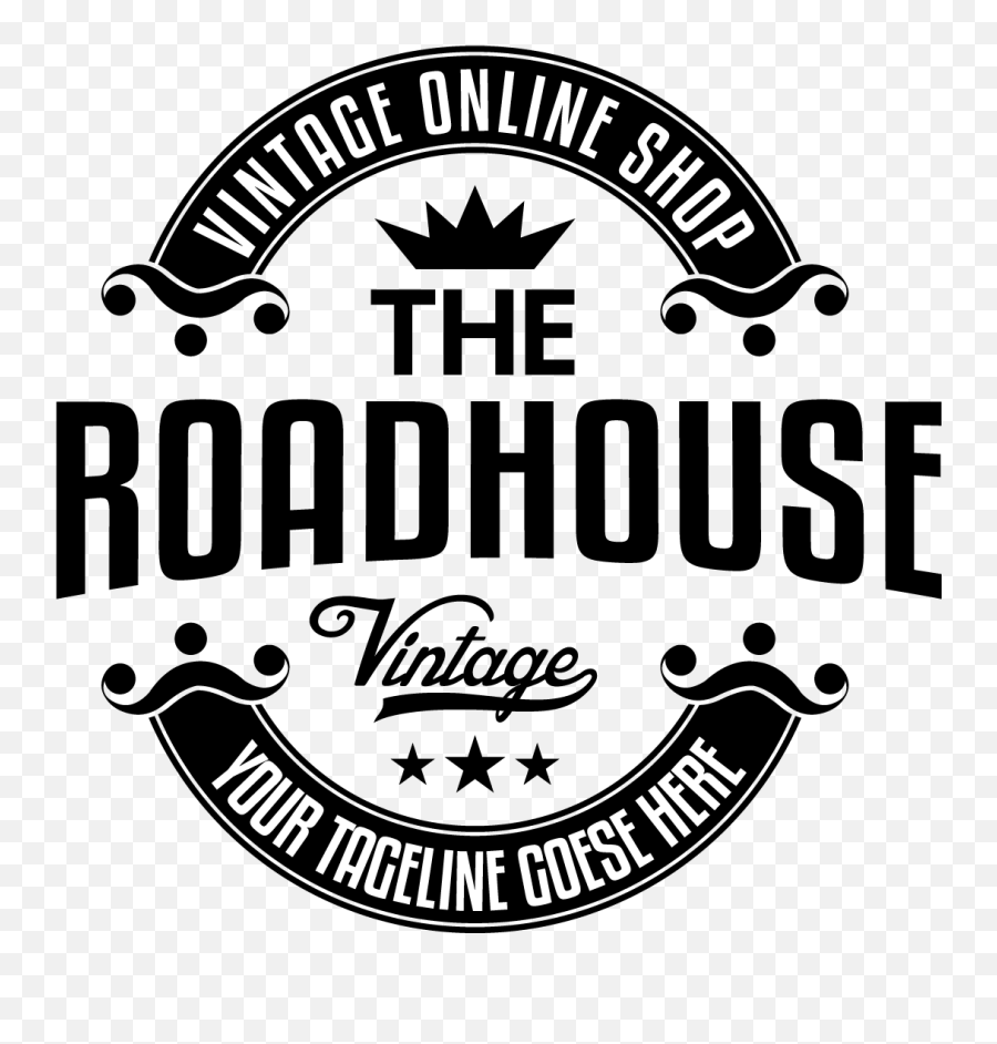 Roadhouse Vintage - Vintage Emoji,Vintage Logo Design