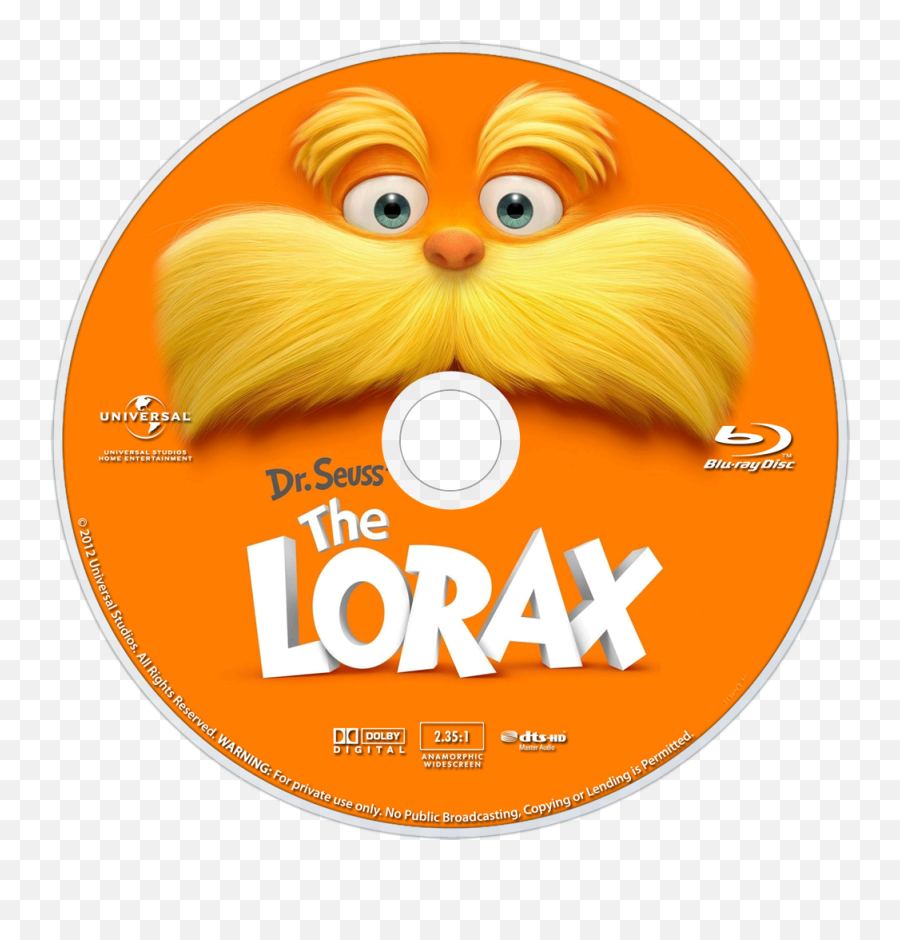 Download Seussu0027 The Lorax Bluray Disc Image - Lorax Blu Ray Dr Seuss The Lorax Blu Ray And Dvd Emoji,Blu Ray Logo