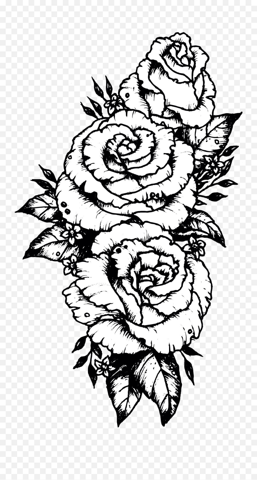 Sleeve Tattoo Drawing Sketch Rose - Rose Png Download 2160 Rose Tattoo Png Transparent Emoji,Tattoo Transparent
