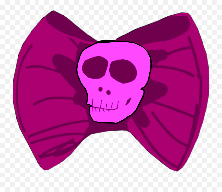 Freetoedit Bow Pink Skull Bone Bones Skeleton Clipart - Girly Emoji,Bones Clipart