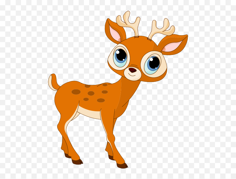 Picture - Cartoon Deer Clipart Png Emoji,Deer Clipart