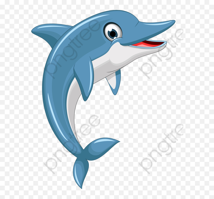 Cartoon Dolphin Cartoon Clipart - Dolphin Cartoon Png Emoji,Dolphin Clipart