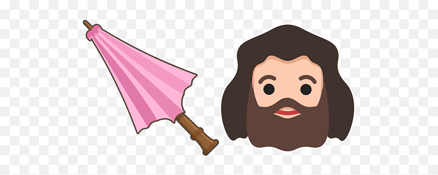 Harry Potter Hagrid Umbrella Cursor - Harry Potter Hagrid Umbrella Cartoon Emoji,Harry Potter Wand Clipart