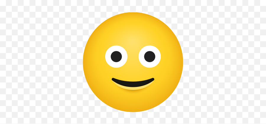 Slightly Smiling Face Icon - Wide Grin Emoji,Smile Emoji Png