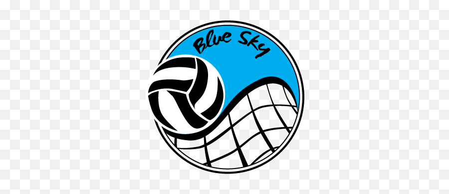 Beach Volleyball Logos - Blue Sky Volleyball Emoji,Volleyball Logos