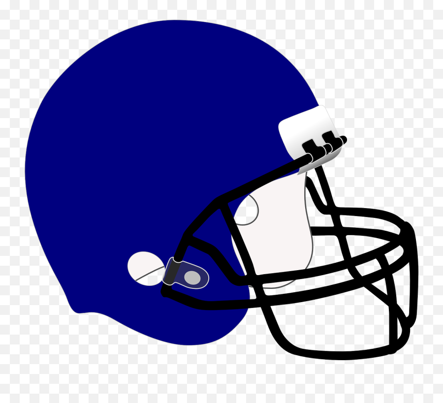 Blue Football Helmet Clip Art At Clker - Football Helmets Clipart Blue Emoji,Football Helmet Clipart