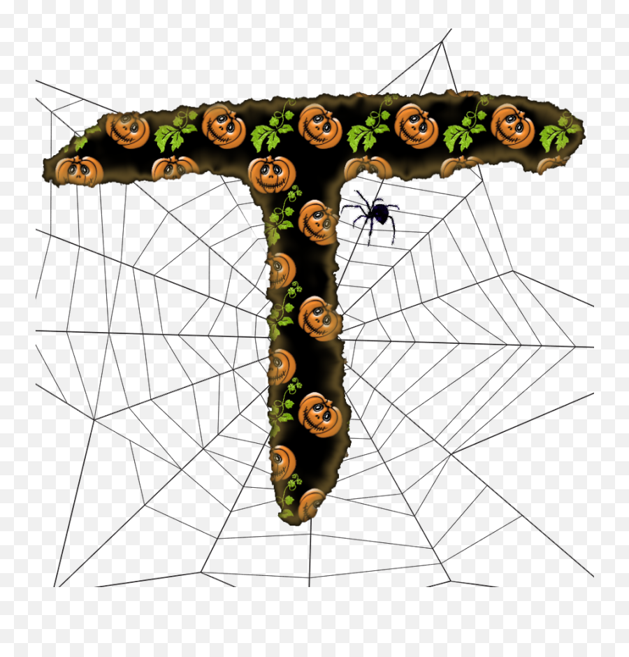 Alfabeto De Calabazas Y Telarañas De Debra U0027creative - Dot Emoji,Halloween Spider Clipart
