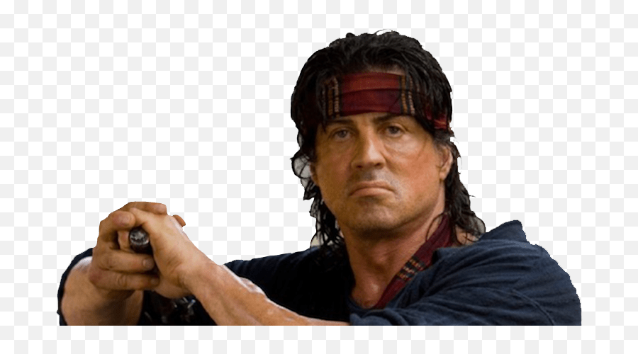 Rambo Png - Sylvester Stallone Rambo Png Emoji,Rambo Png