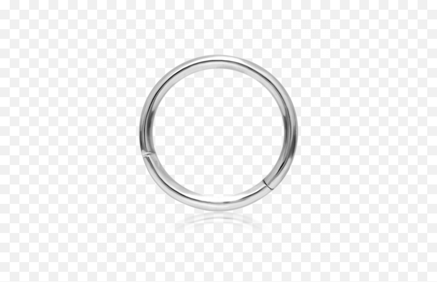 16g 11mm Plain Ring Maria Tash Emoji,White Ring Png