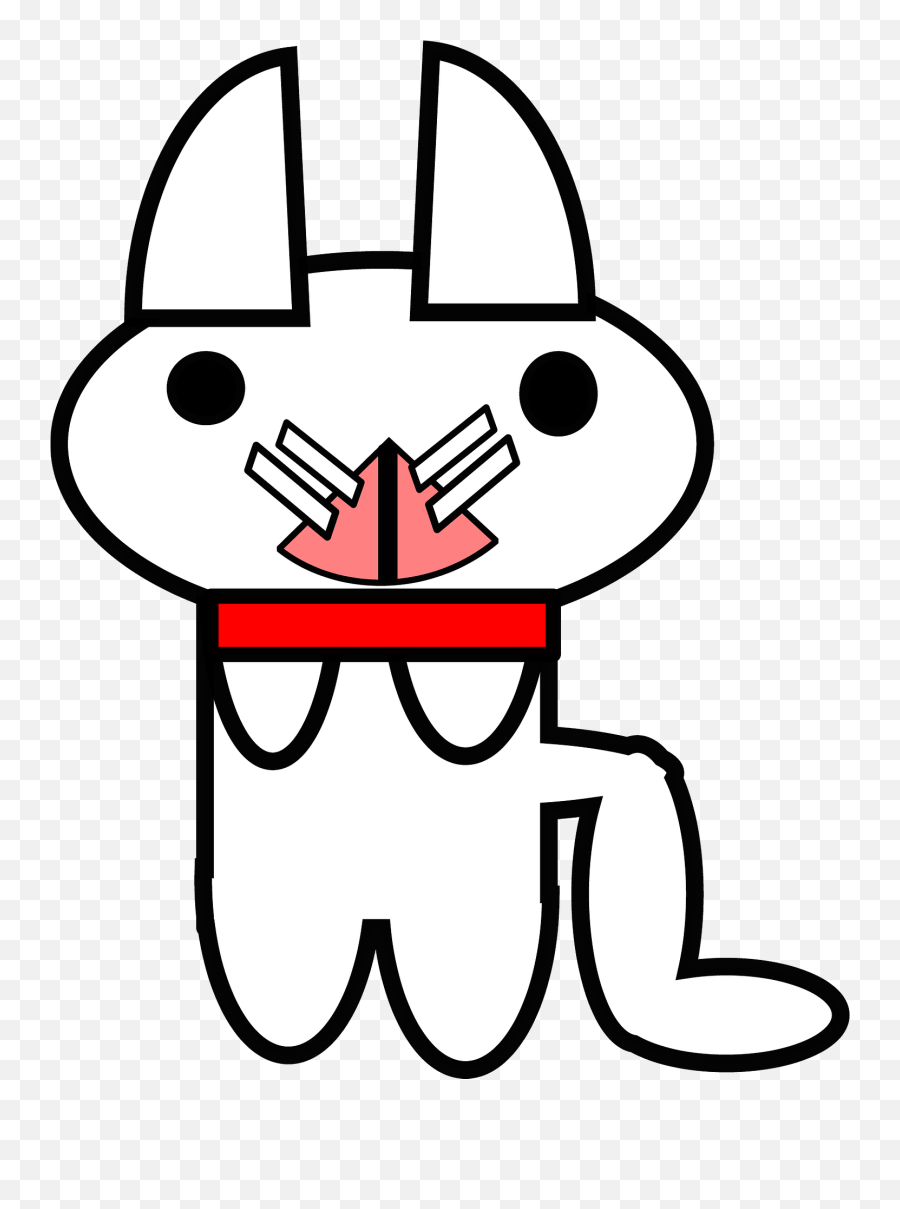 White Cat With Red Collar Clipart Free Download Transparent Emoji,Hairbow Clipart