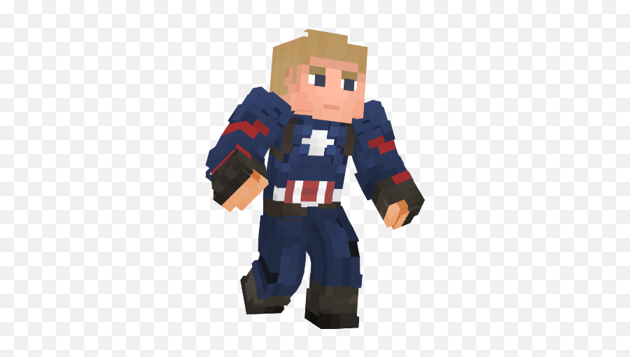 Captain America - No Helmet Endgame Minecraft Skin Emoji,Minecraft Helmet Png