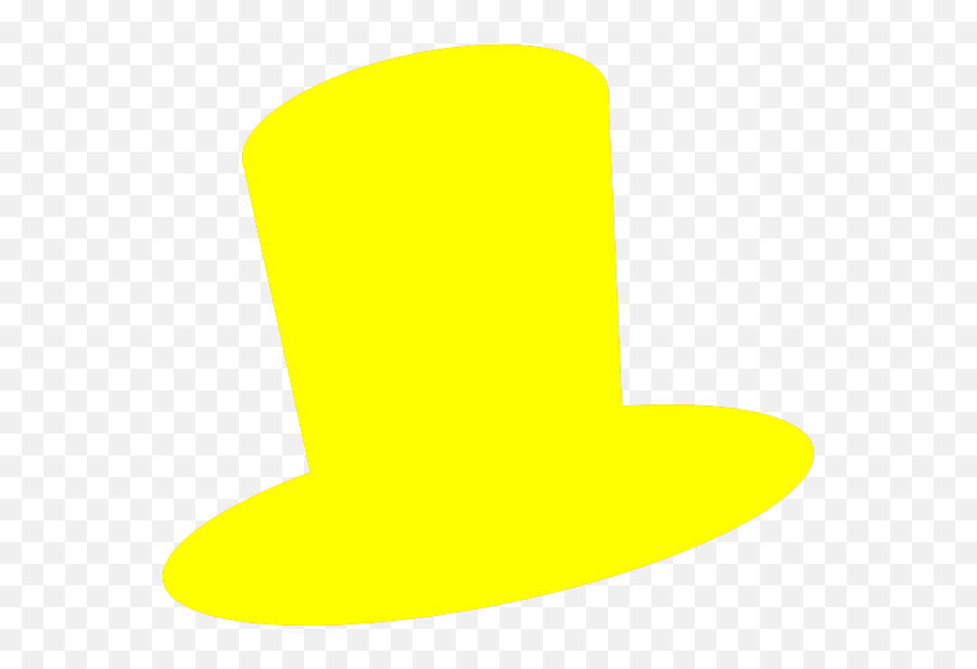 Yellow Top Hat Clipart - Clip Art Emoji,Top Hat Clipart