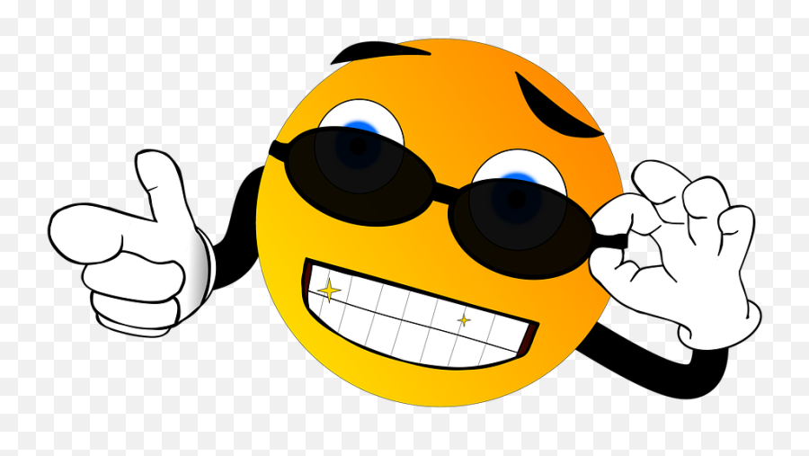 Cool Smiley Clipart - Smiley Cool Emoji,Cool Clipart