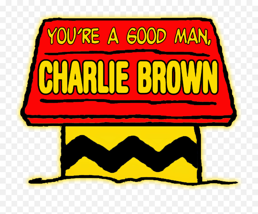 Download Hd Charlie Brown Logo W Yellow Shadow - Youu0027re A You Re A Good Man Charlie Brown Logo Transparent Emoji,Brown Logo