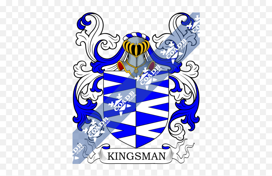 Kingsley Family Crest Coat Of Arms And Name History - England Young Family Crest Emoji,Kingsman Logo