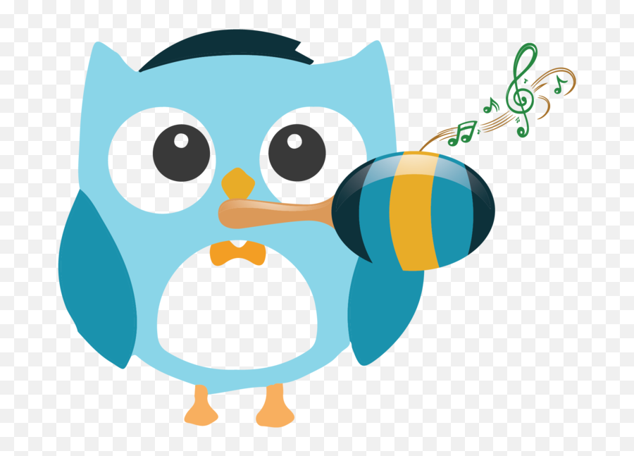 Download Toddlers - Owl With Maraca School Png Image With Soft Emoji,Maracas Clipart