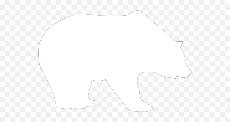 Bear For Laser Cutout Clip Art At Clker - Black Bear Cut Out Bear Cutout Png Emoji,Black Bear Png