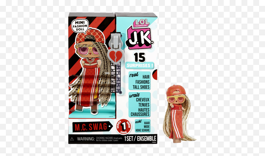 Lol Surprise Jk Mc Swag Mini Fashion Doll - Lol Surprise Jk Mc Swag Emoji,Lol Doll Clipart