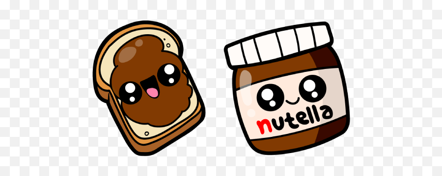 Cute Nutella Cursor - Cute Transparent Nutella Emoji,Nutella Logo