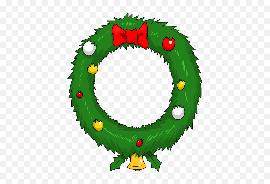 Wreath Clipart Free Clipart Images 6 - Cartoon Christmas Wreath Png Emoji,Wreath Clipart
