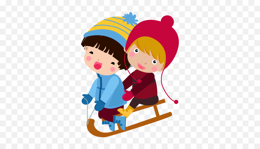 Muualla - Kids In Snow Clipart Png Emoji,Snow Clipart