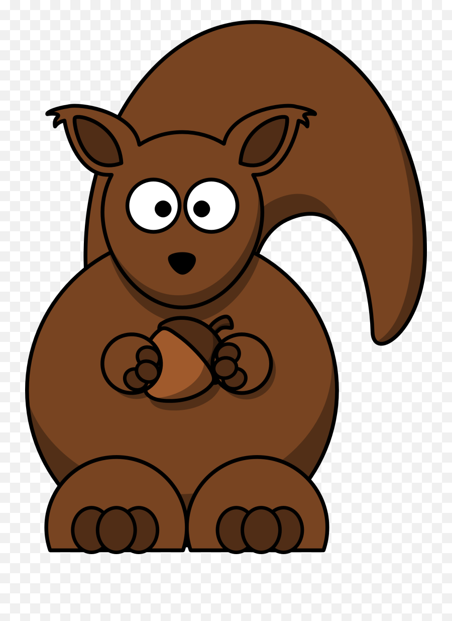 Clipart Squirrel Forrest Animal - Animal Cartoon Clipart Squirrel Emoji,Animal Clipart