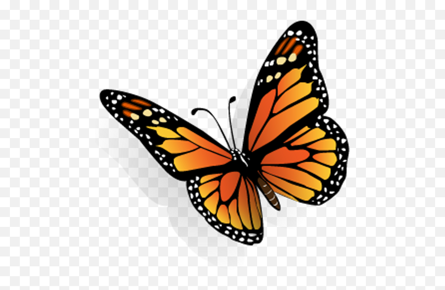 Monarch Butterfly Clip Art Free - Dibujo Mariposa En 3d Emoji,Free Butterfly Clipart