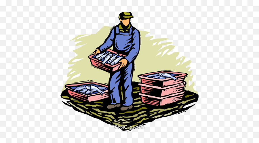 Commercial Fisherman Clipart Png Image - Deliveryman Emoji,Fisherman Clipart