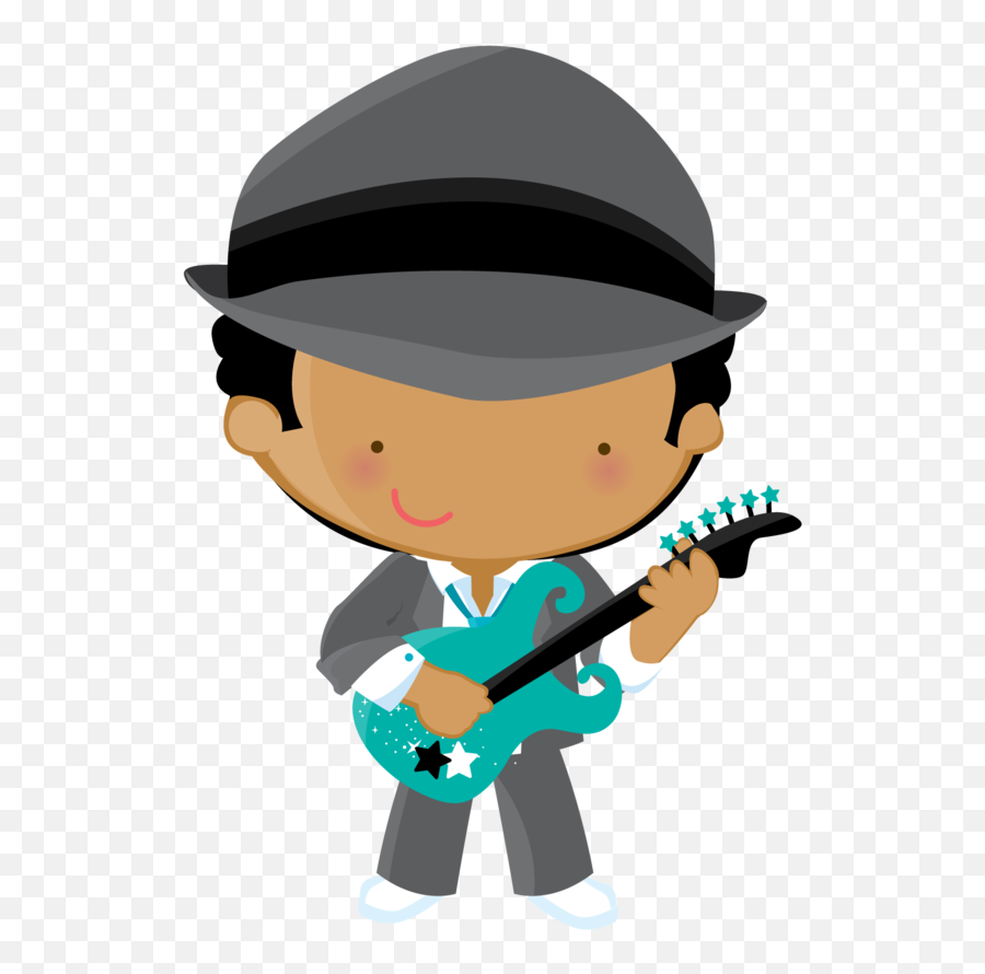Kinder Süße Bilder Baby Poster Niedliche Cliparts - Rock Tal Pai Tal Filho Guitarra Emoji,Rock Stars Clipart