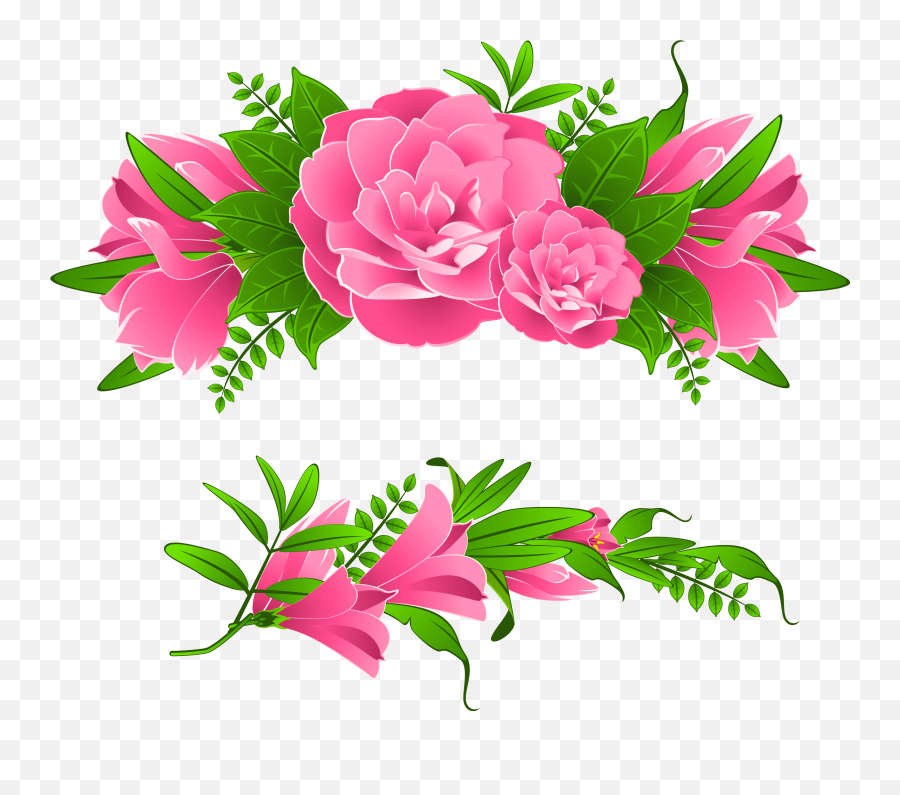 Flower Border Clipart Png - Flower Border Png Emoji,Flower Border Clipart
