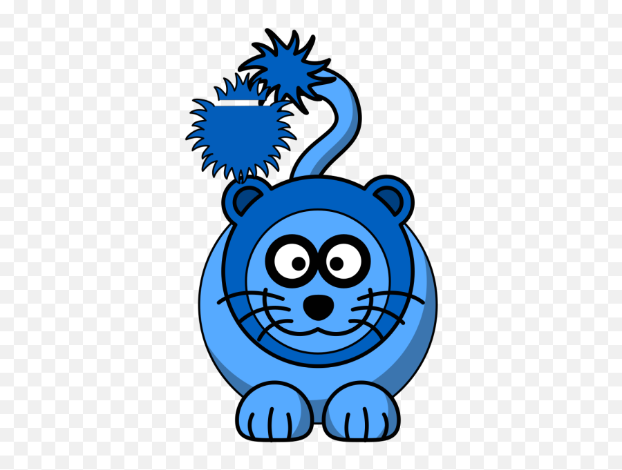 Blue Lion Png Svg Clip Art For Web - Download Clip Art Png Emoji,Lion Clipart Free