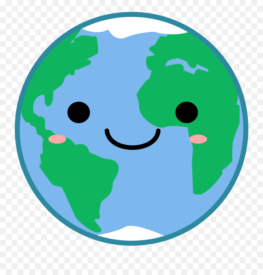 Kawaii Earth Clipart - Earth Clipart Emoji,Earth Clipart
