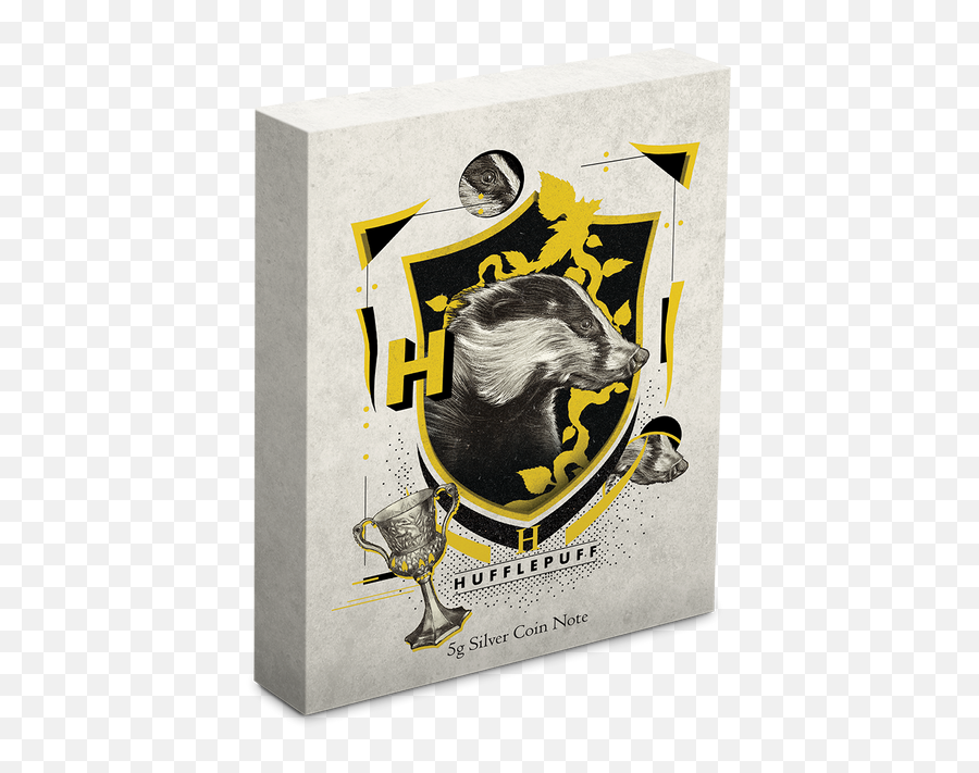 Harry Potter - Hogwarts House Banners Hufflepuff 5g Silver Coin Note Emoji,Harry Potter House Logo