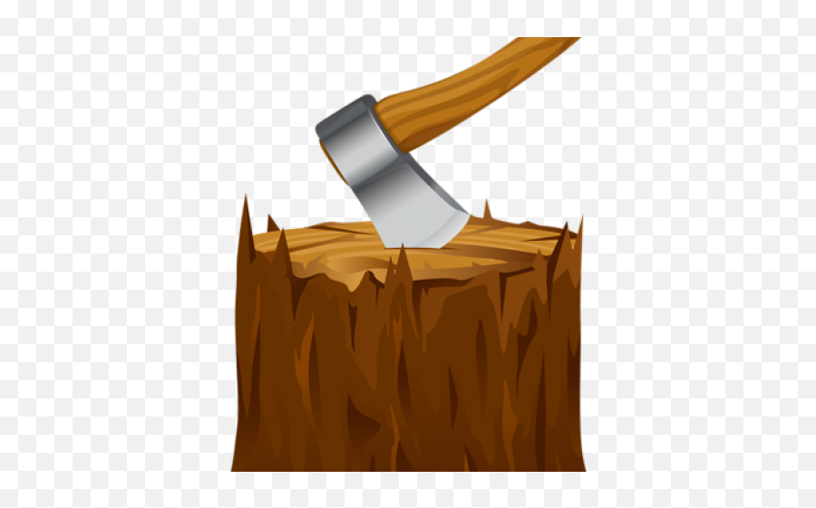 Axe Clipart Wooden Log - Png Download Full Size Clipart Solid Emoji,Log Clipart