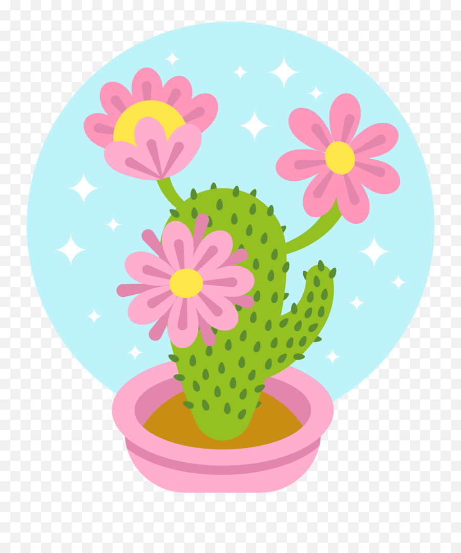 Cactus Clipart - Flowerpot Emoji,Cactus Clipart