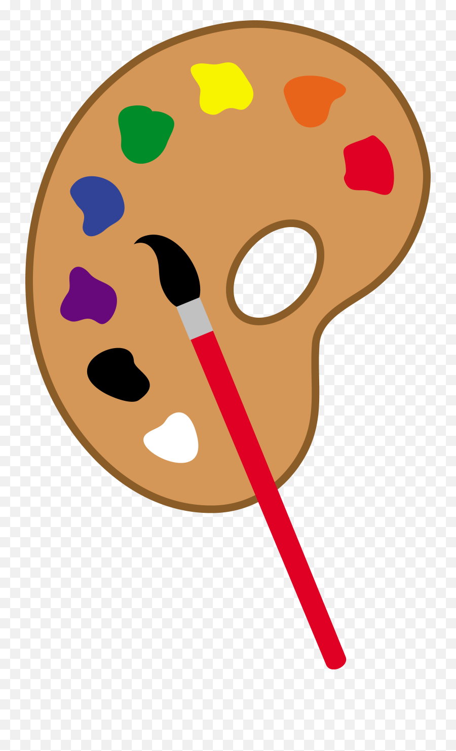 Palette Clipart - Paint Palette Clip Art Emoji,Art Clipart