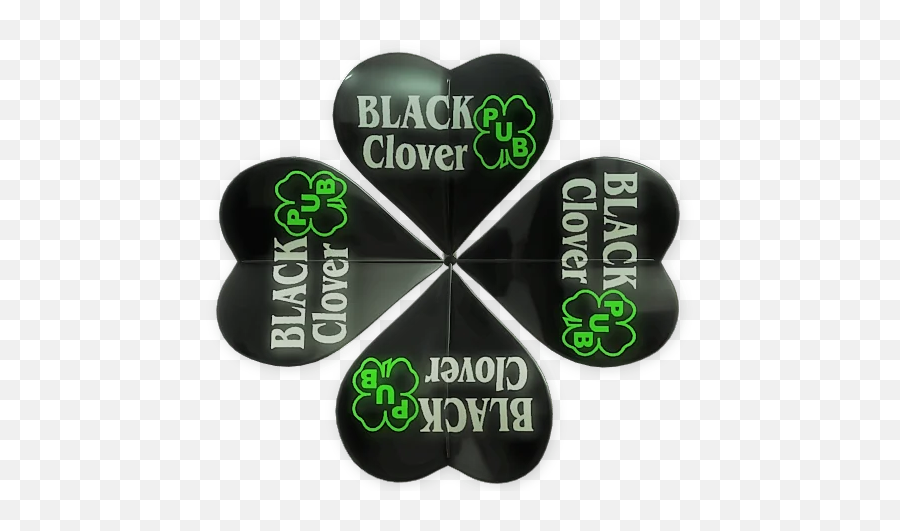 Black Clover Pub - Language Emoji,Clover Logo