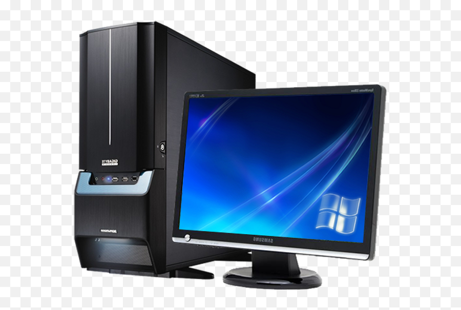 Download Computer Desktop Pc Png Image - Blue My Computer Icon Emoji,Computer Png